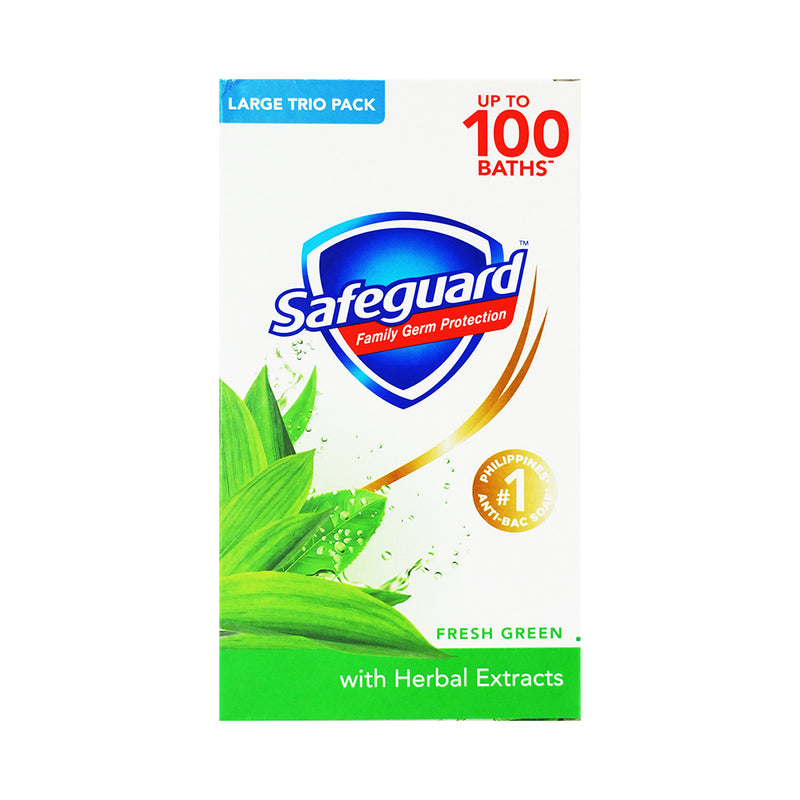 Safeguard Soap Fresh Green 3pid Pack 125g x 3's