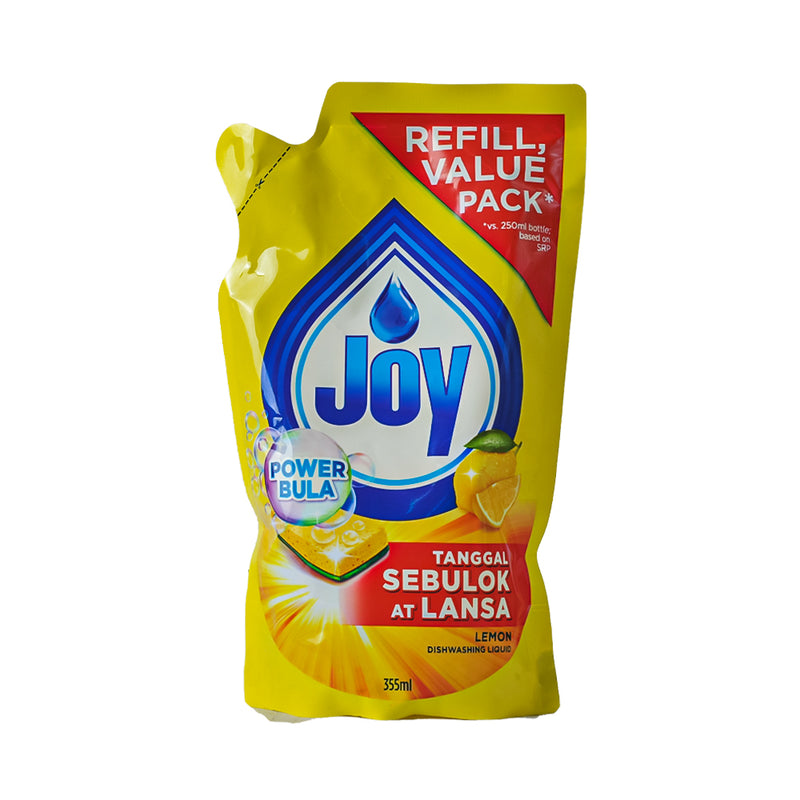 Joy Dishwashing Liquid Lemon Pouch 355ml