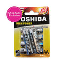 Toshiba High Power AA Alkaline Battery 4's + 2