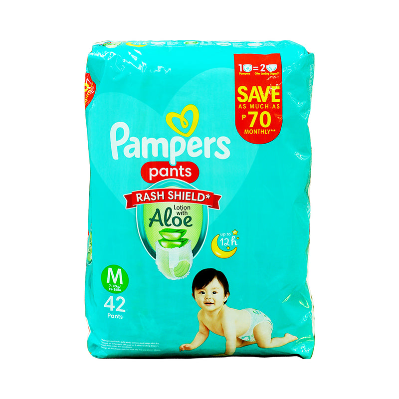 Pampers Rash Shield Pants Medium 42's