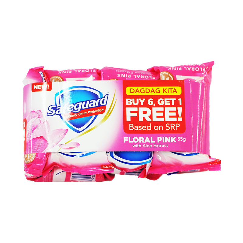 Safeguard Soap Pink 55g x 6's + 1