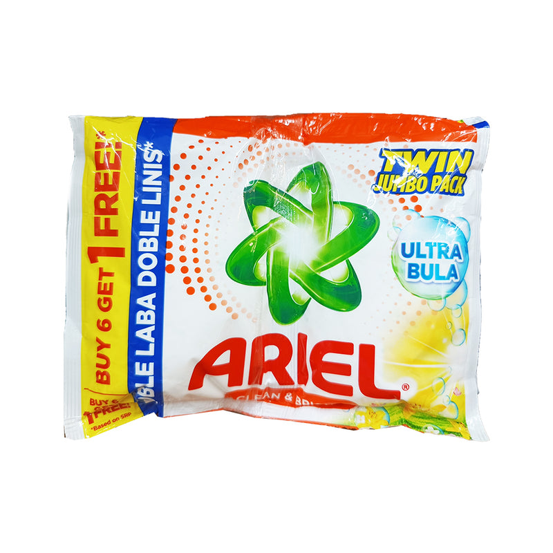 Ariel Detergent Powder Clean & Bright 66g x 6's + 1