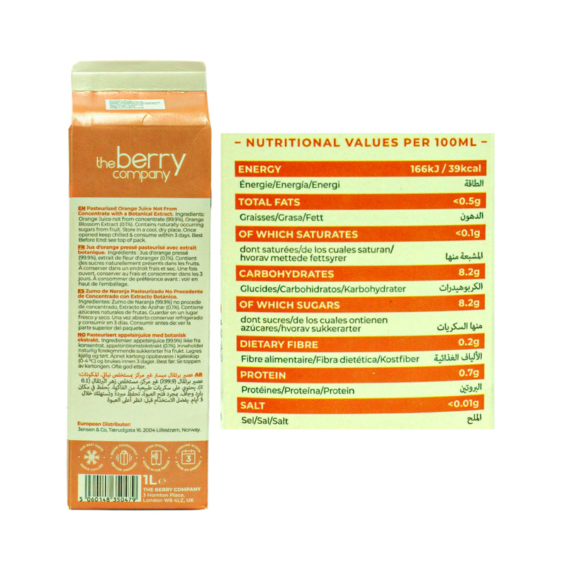 The Berry Company Juice Drink Orange 1L