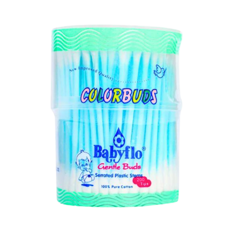 Babyflo Color Buds Blue 200 Tips