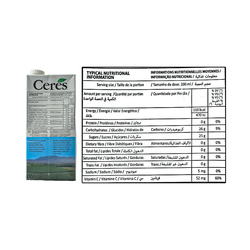 Ceres Fruit Juice Guava 1L