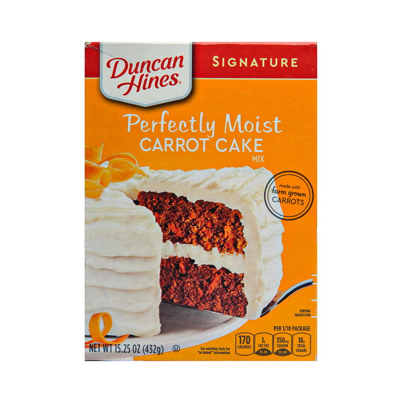 Duncan Hines Perfectly Moist Carrot Cake 432g