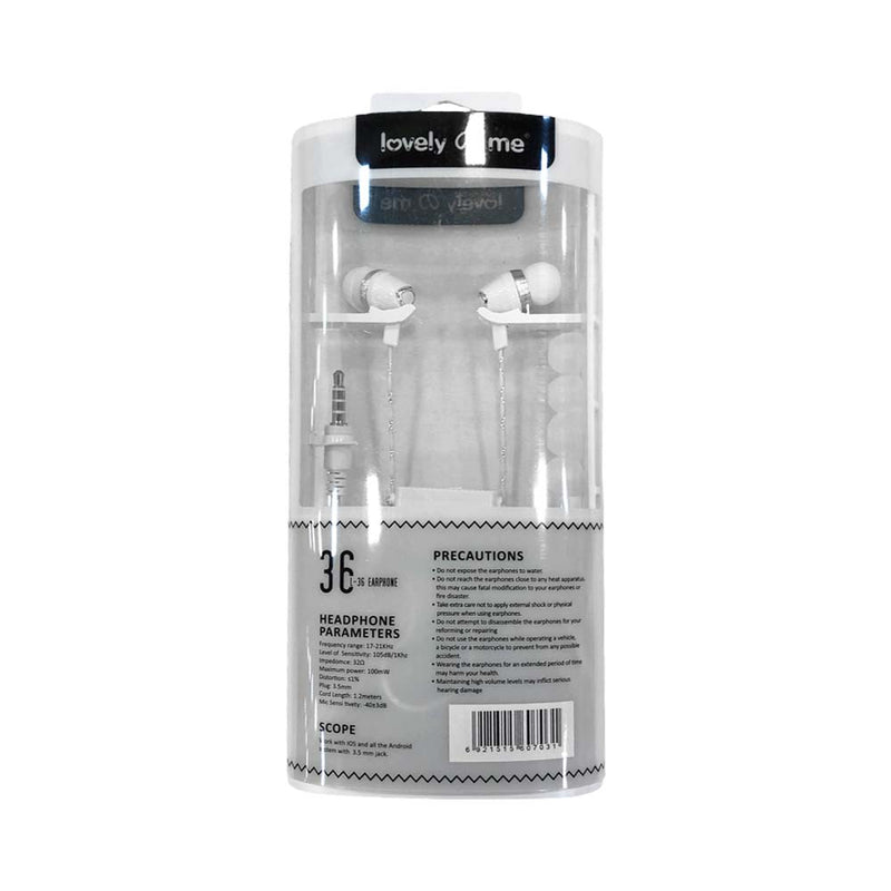 Lovely Me Super Bass Earphone L-36