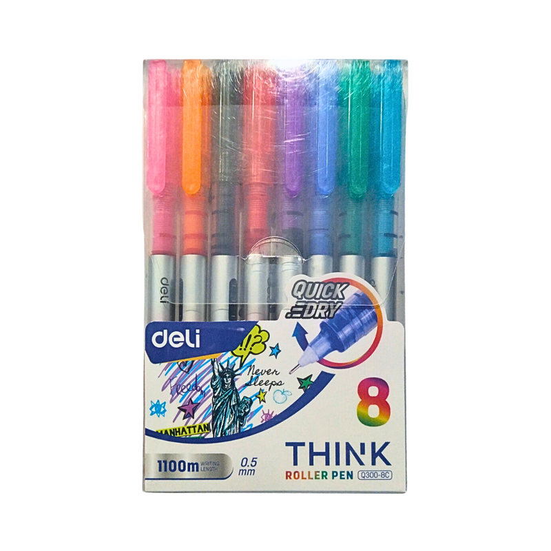 Deli Think Roller Pen 8 Colors