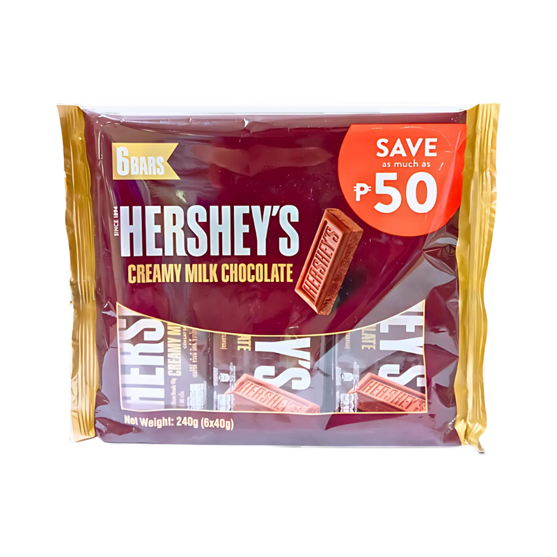 Hershey’s Creamy Milk Chocolate 40g x 6's (240g)