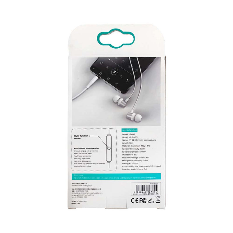 Usams In Ear Earphone  EP-42