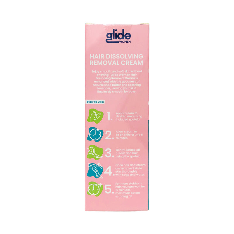 Glide Women Hair Dissolving Removal Cream Shea Butter
