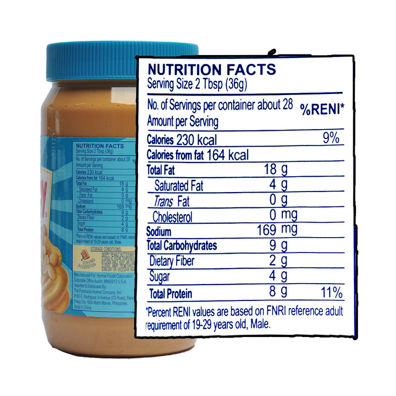 Skippy Peanut Butter Creamy 1kg