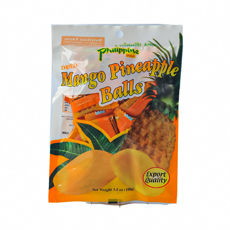 Philippine Brand Dried Mango Pineapple Balls 100g