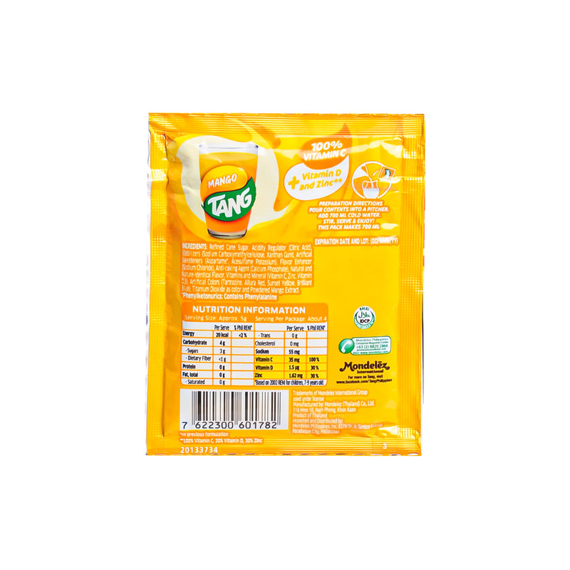 Tang Powdered Juice Mango 19g