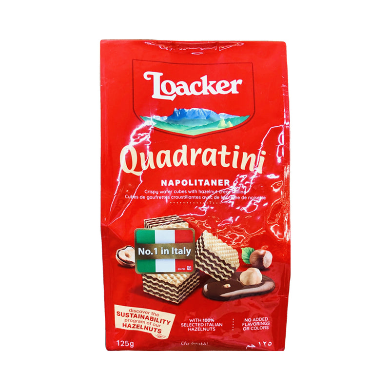 Loacker Wafer Quadratini Napolitaner 125g