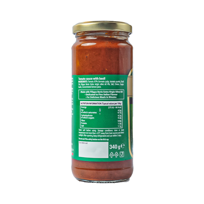 Filippo Berio Basilico Pasta Sauce 340g