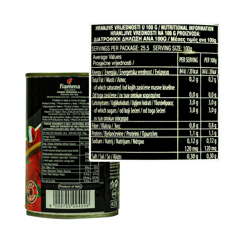 Fiamma Diced Tomatoes In Tomato Juice 400g