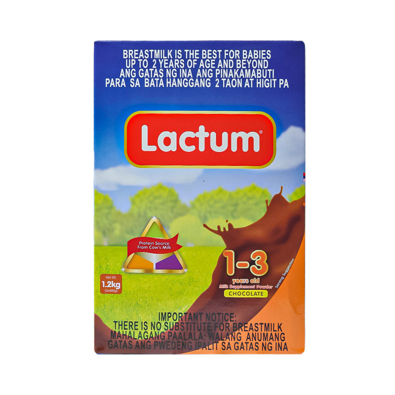 Lactum Milk Supplement 1-3yrs Old Chocolate 1.2kg