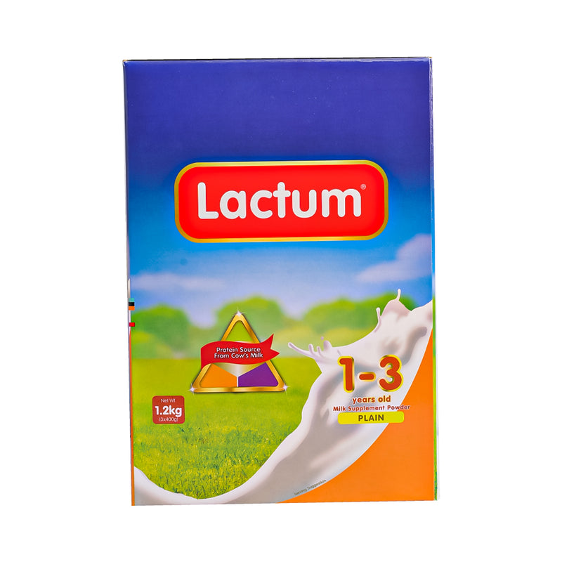 Lactum Milk Supplement 1-3 yrs Old Plain 1.2kg