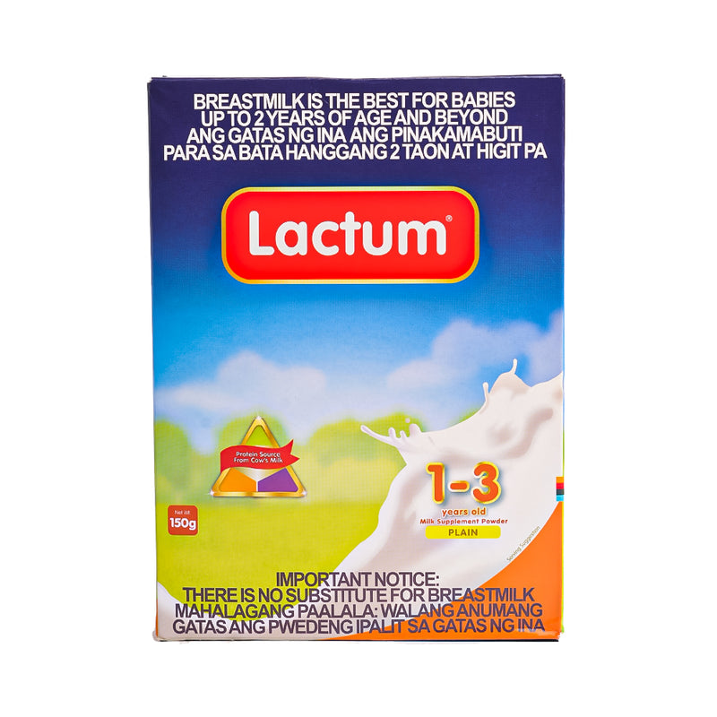 Lactum Milk Supplement 1-3yrs Old Plain 150g