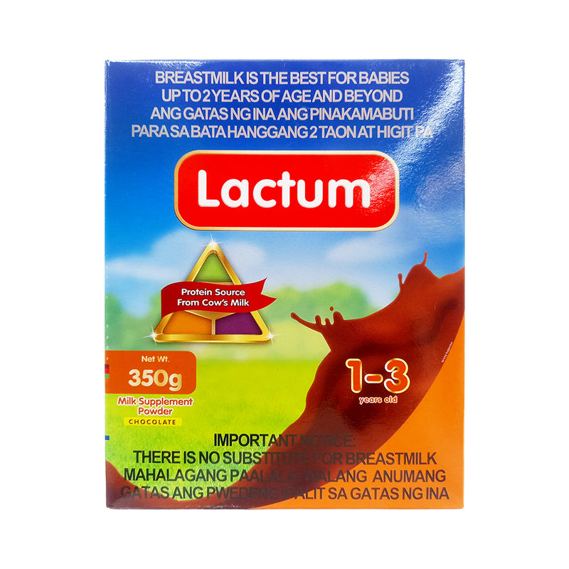 Lactum Chocolate Milk Supplement Powder 1-3yrs Old 350g