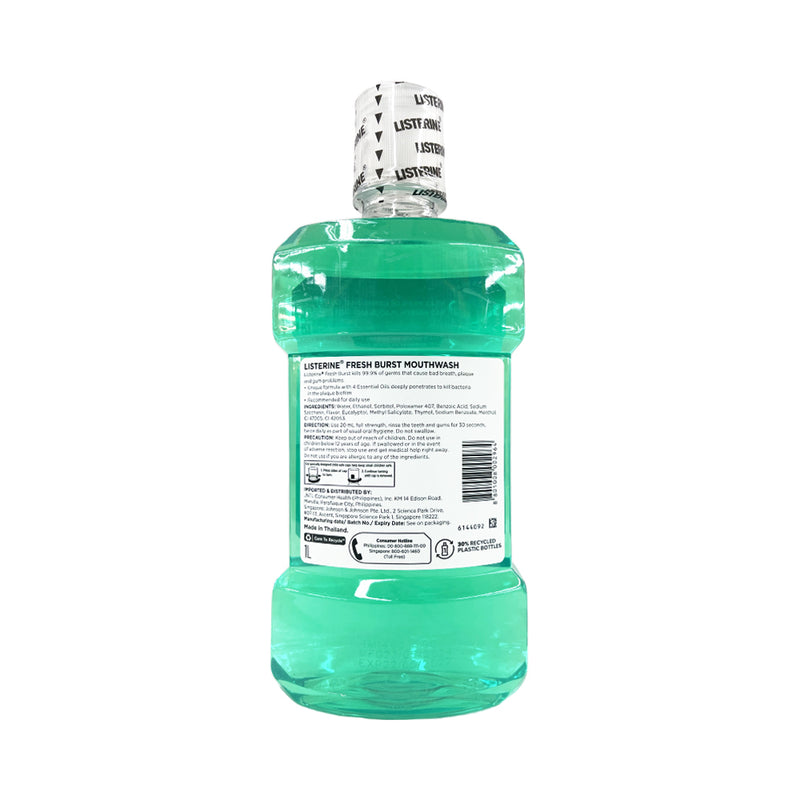 Listerine Mouthwash Fresh Burst 1L