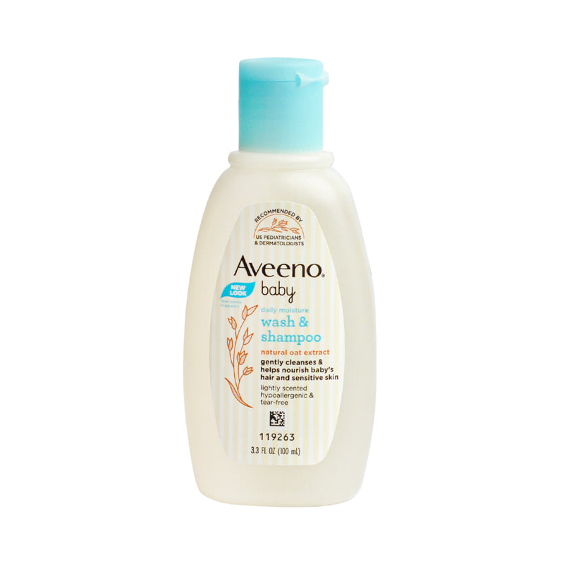 Aveeno Baby Wash And Shampoo 100ml (3.3oz)