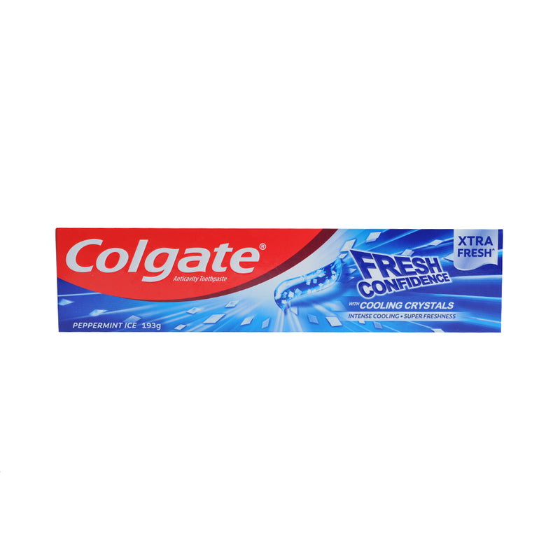 Colgate Fresh Confidence Toothpaste With Cooling Crystals Peppermint Ice 193g