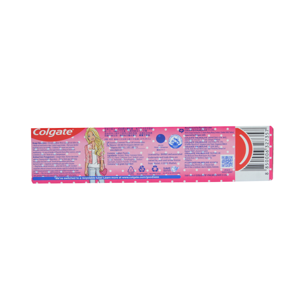 Colgate Kids Toothpaste Barbie 40g