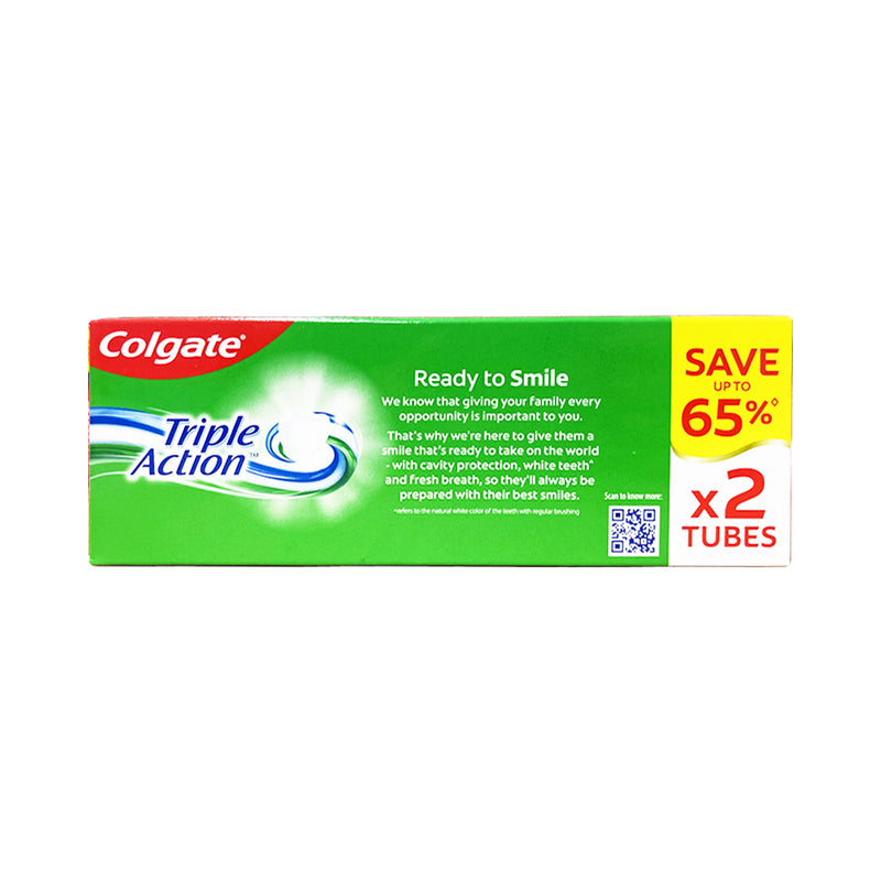 Colgate Triple Action Family Pack 175g x 2's