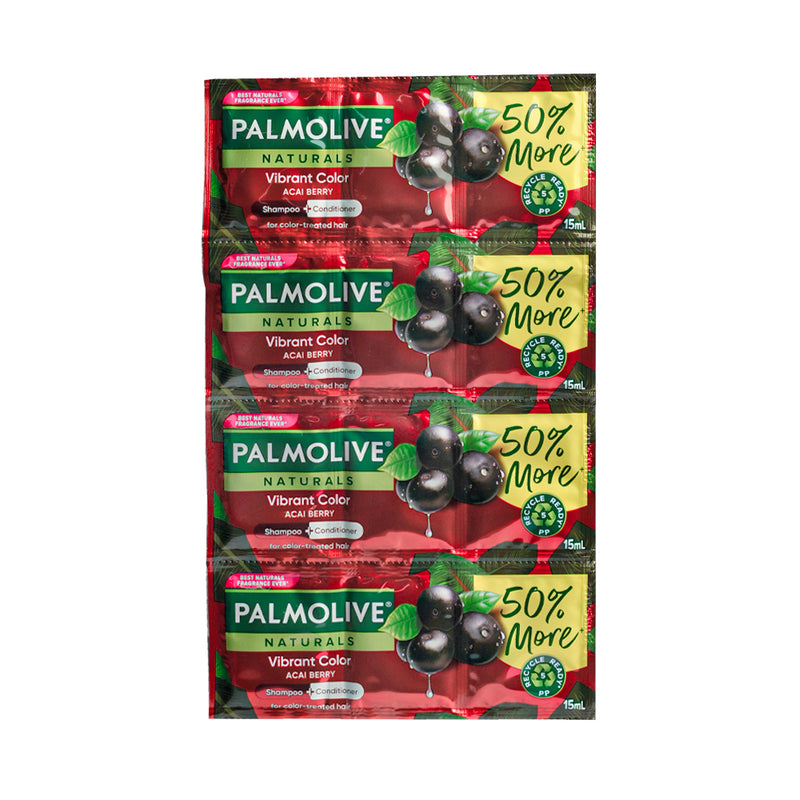 Palmolive Shampoo And Conditioner 50% More Vibrant Color 15ml X 12's