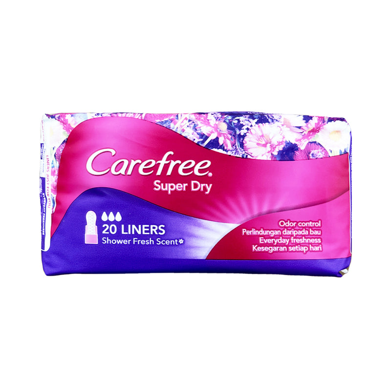 Carefree Super Dry Scented Panty Shield Regular 20's