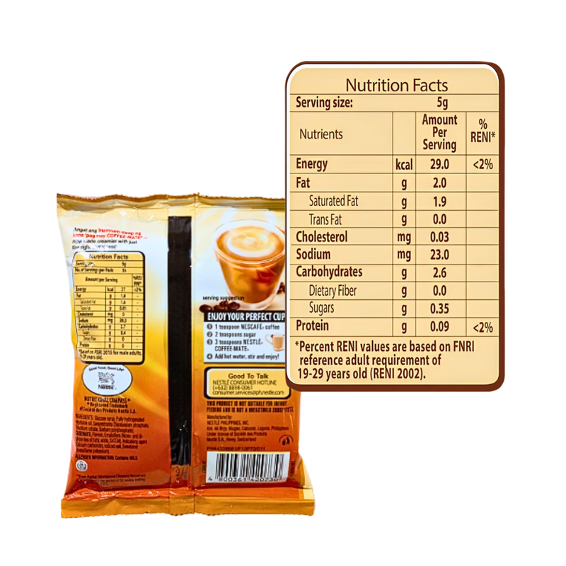 Coffeemate Coffee Creamer Pouch 80g