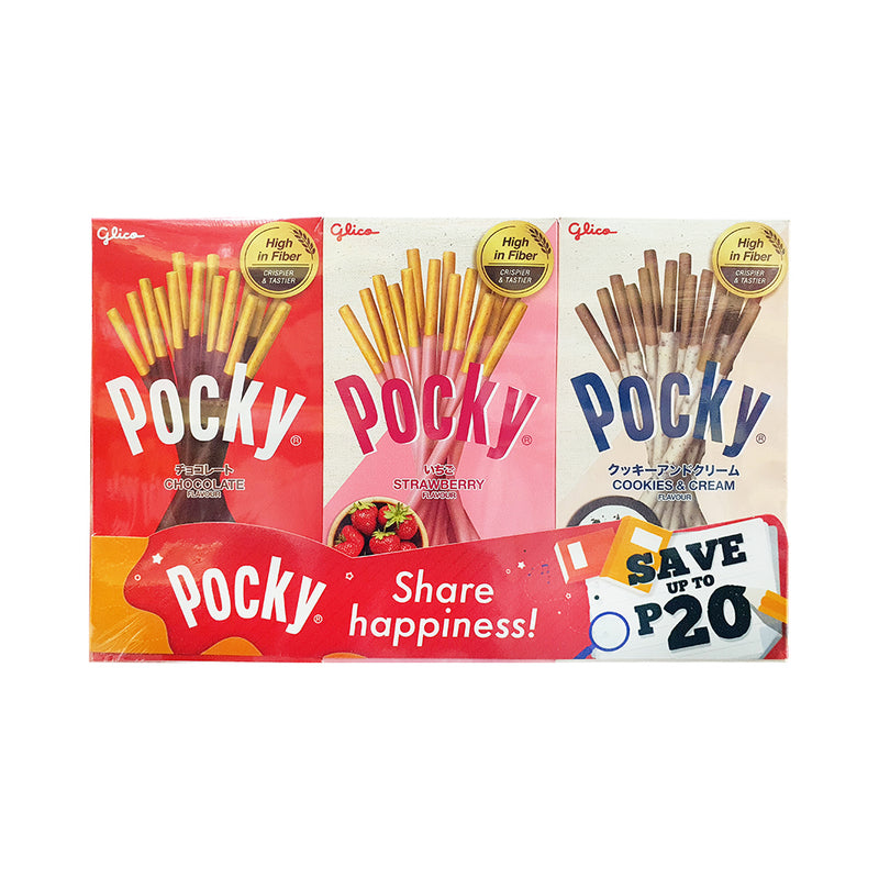 Glico Pocky Assorted 40g x 3's