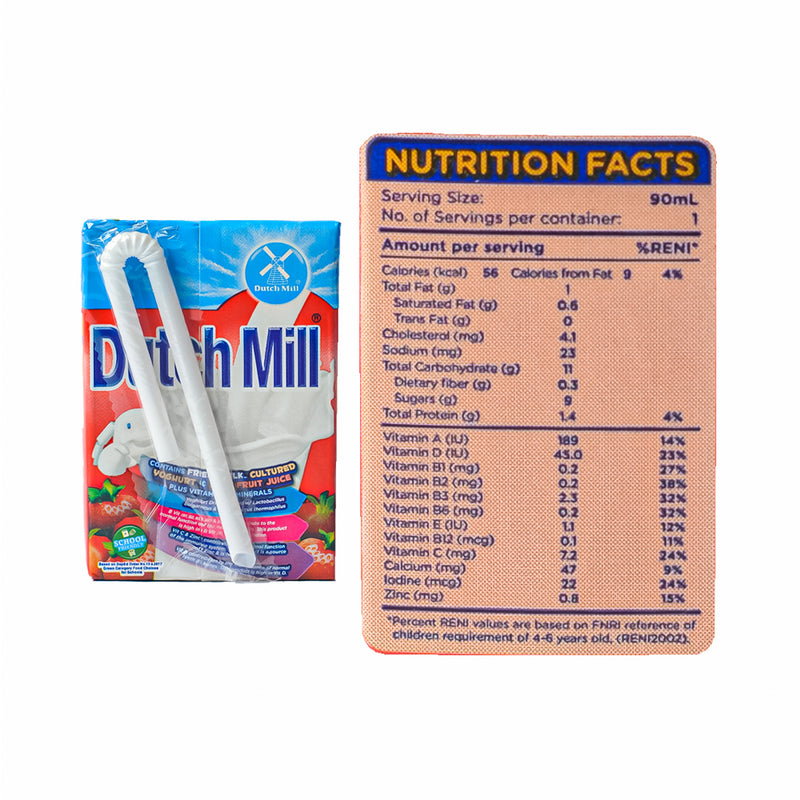 Dutch Mill UHT Yoghurt Drink Strawberry 90ml