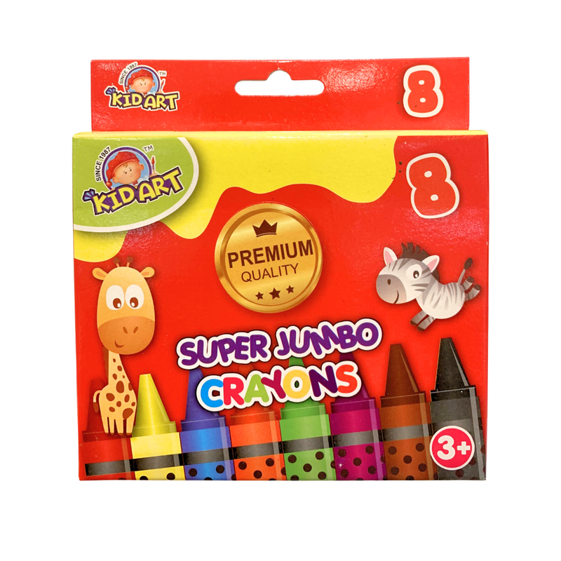 Kid Art Premium Super Crayon 8 Colors Jumbo