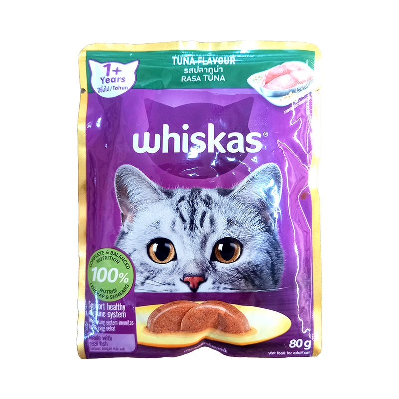 Whiskas Cat Food Pouch Tuna 80g