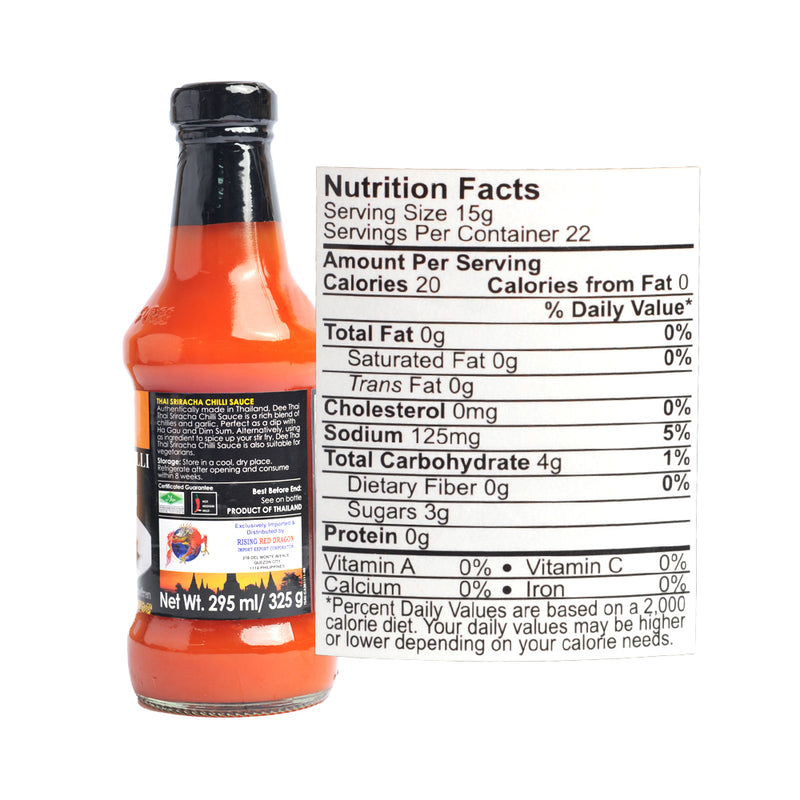 Dee Thai Sriracha Chilli Sauce 295ml