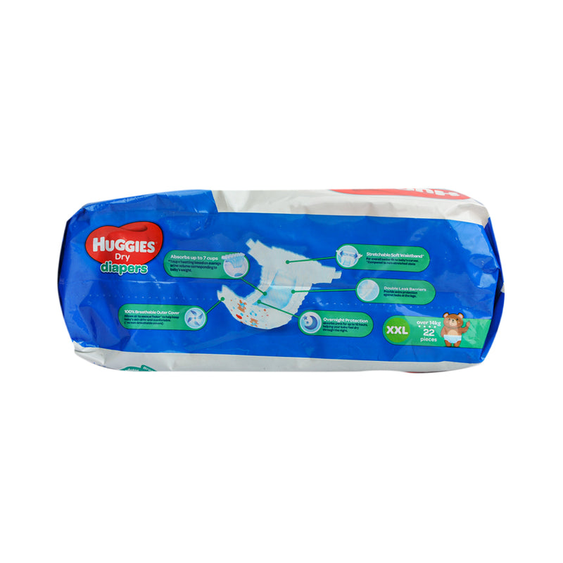 Huggies Dry Diapers Economy XXL 22's