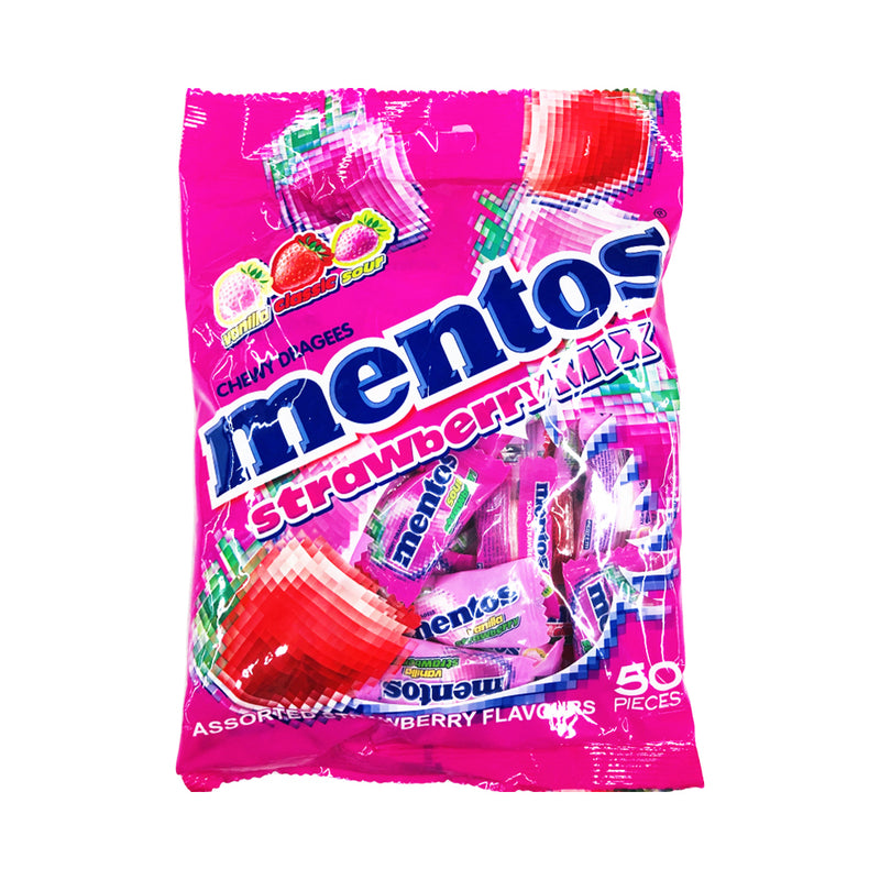 Mentos Fruit Mix Candy Strawberry 135g