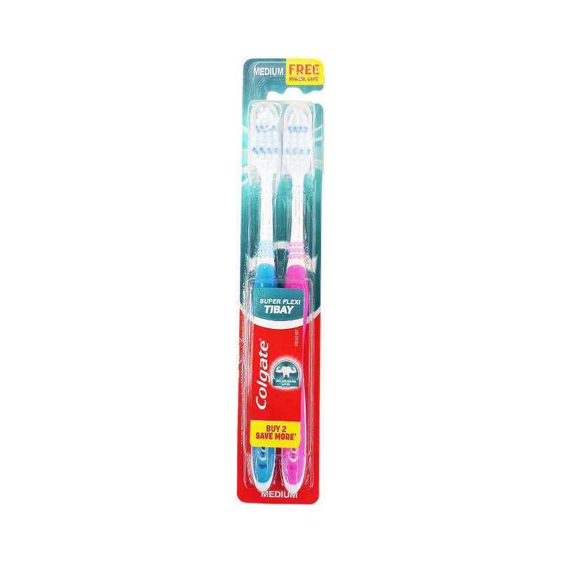 Colgate Super Flexi Toothbrush With Cap 2's