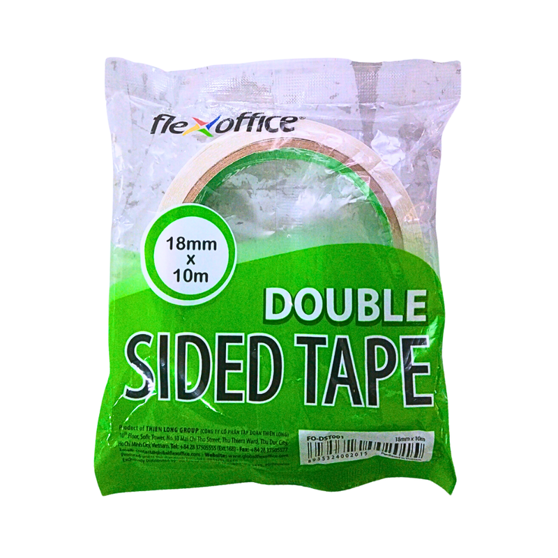 Flex Office Double-Sided Tape 18mm x 10m