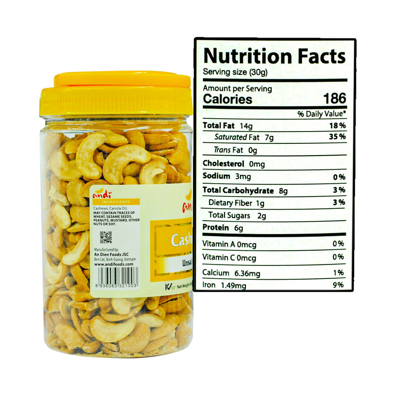 Andi Cashew Nuts 450g