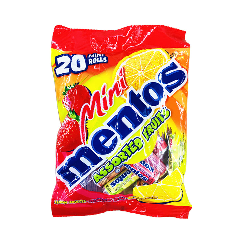 Mentos Mini Roll Candy Assorted Fruits 20's