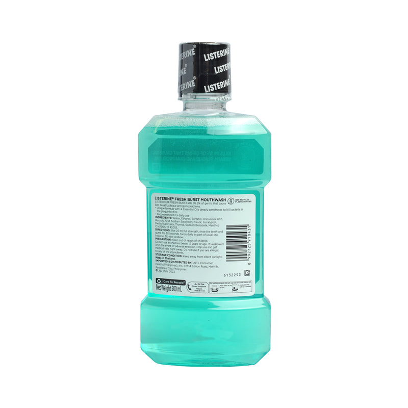 Listerine Mouthwash Fresh Burst 500ml