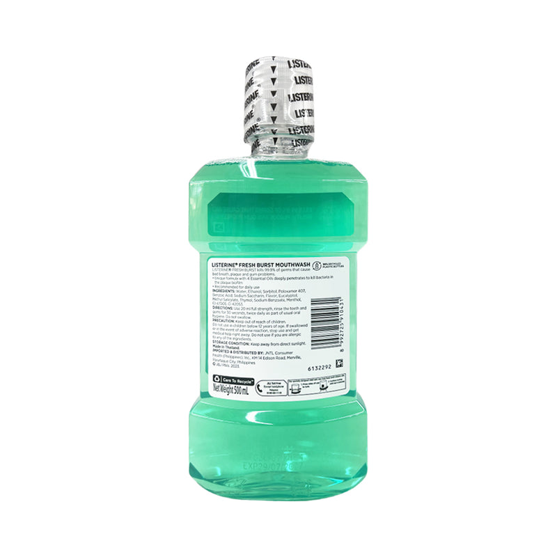 Listerine Mouthwash Fresh Burst 500ml