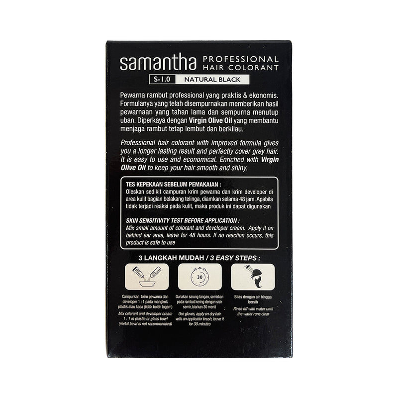 Samantha Hair Color Natural Black 25ml