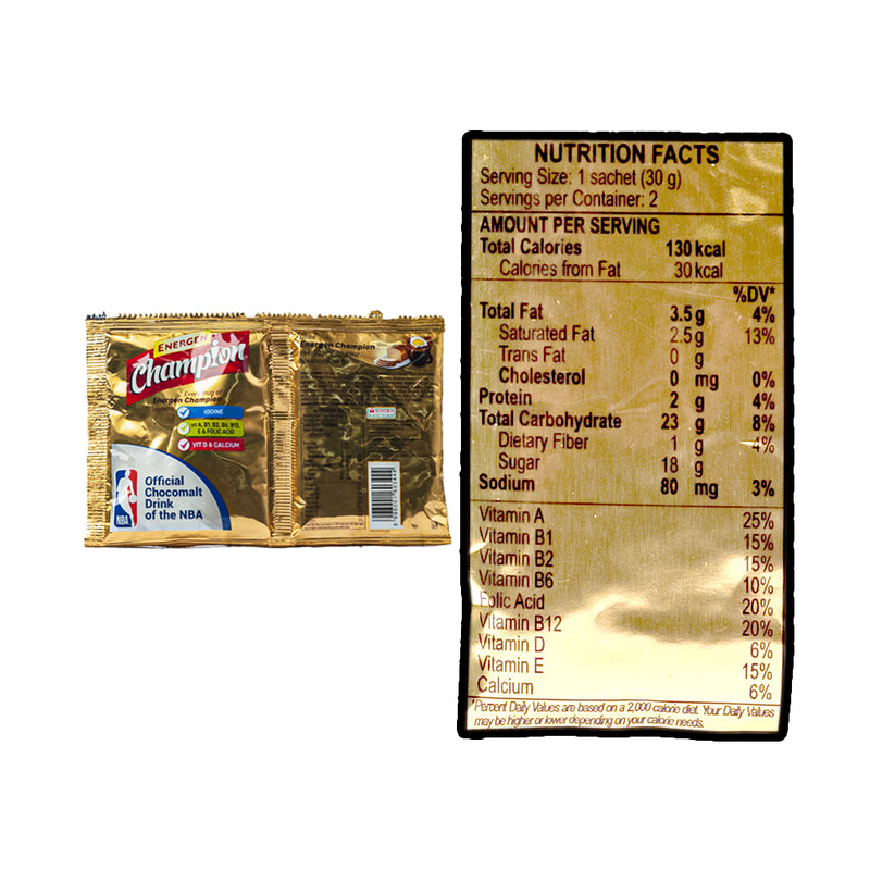 Energen Champion Chocolate Twin Pack 60g