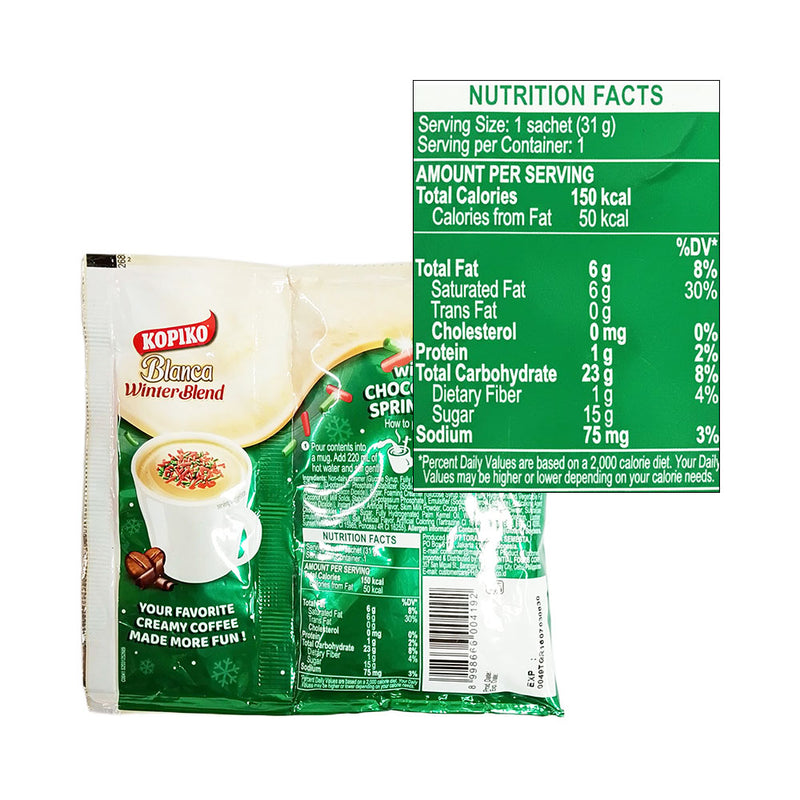 Kopiko Blanca Winter Blend:Chocolate Sprinkles 31g