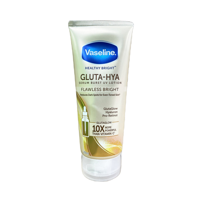 Vaseline Healthy Bright Gluta-Hya Serum Burst Uv Lotion Flawless Bright 200ml